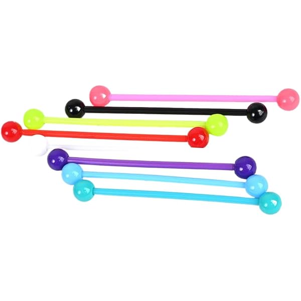 Incaton 14G Industrial Barbell piercing staaf chirurgisch staal oorstekers oor kraakbeen barbell piercing sieraad, roségoud