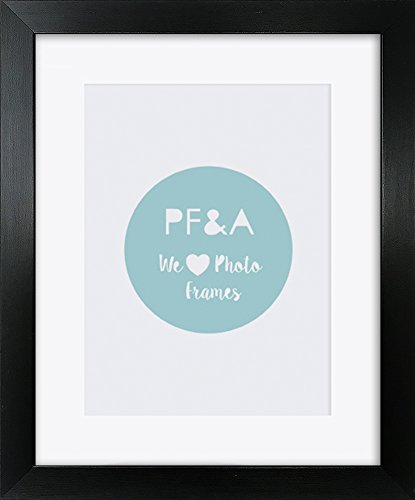 Photo Frames And Art 2 u Marco de Fotos Fino Oxford Negro de 10 x 8 Pulgadas para Fotos de 20 x 15 cm con Soporte Suave de Color Crema Vertical y Horizontal. Fabricado en Gran Bretaña.