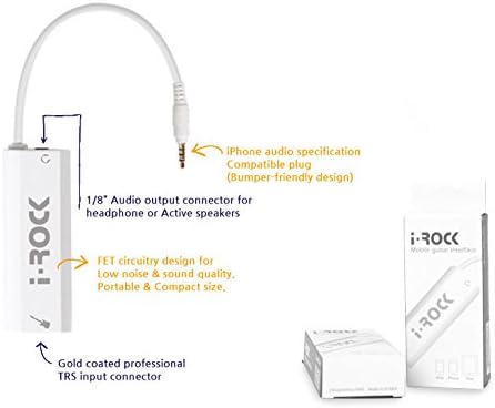 Jammate i-Rock Mobiles Guitar Interface for Apple iPhone / iPad / iPod Touch
