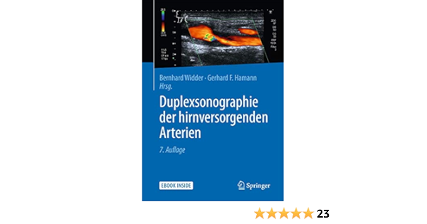 Duplexsonographie Der Hirnversorgenden Arterien Amazon De Widder Bernhard Hamann Gerhard Bucher