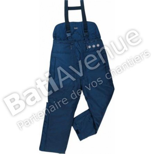 Panoply Austral II zerwear Quilted Dungarees for Extreme Cold Conditions - Navy Blue (Large Waist 32"-35.5")