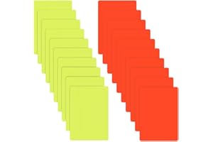 OLYCRAFT 20 Stück Schiedsrichter Rote Und Gelbe Karten 8x11cm Tor Rote Und Gelbe Karten Sets Fußball Schiedsrichterkarten Sport Fußball Schiedsrichterkarten Für Fußballspiele Sportveranstaltungen