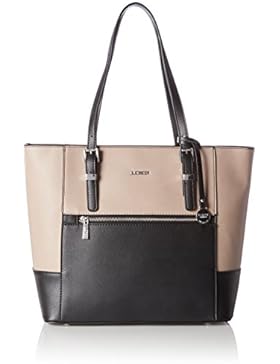 L.Credi Damen Tivoli Schultertasche, Schwarz (Schwarz/Combi), 13,5x29x41 cm