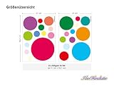 I-love-Wandtattoo WAS-10087 Kinderzimmer Wandsticker Set „Bunte Kreise“ 25 Stück zum Kleben Wandtattoo Wandaufkleber Sticker Wanddeko - 3