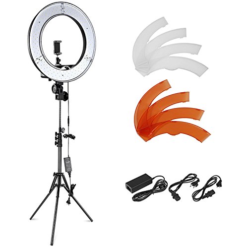 Neewer Kamera-Foto-Video-Blitz-Kit: 18 Zoll / 48 Zentimeter Außen 55W 5500K dimmbare LED-Ringlicht, Licht-Standplatz, Bluetooth-Empfänger für Smartphone, YouTube, Vine Self-Portrait der Videoaufnahme Neewer Kamera-Foto-Video-Blitz-Kit: 18 Zoll / 48 Zentimeter Außen 55W 5500K dimmbare LED-Ringlicht, Licht-Standplatz, Bluetooth-Empfänger für Smartphone, YouTube, Vine Self-Portrait der Videoaufnahme Bilder
