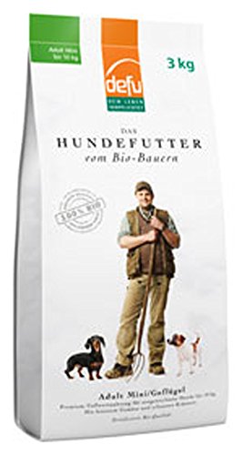 Preisvergleich Produktbild 4er-SET Bio Hundefutter Adult Mini 3kg Defu