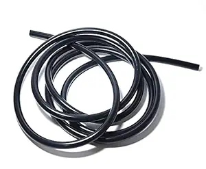 LTI Universal 10 Feet Length Universal 10mm (3/8 Inch) Inner Diameter High Performance Silicone Vacuum Hose Line (10MM, BLACK)
