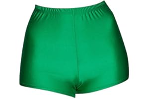 Katz Dancewear Ladies Shiny Lycra Dance Fitness Sports Gym Hot Pants Shorts KHPN-5