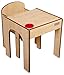 Little Helper Original Funstation Chalky Child Desk and Chair Set with Pen/Brush Pot (Maple)