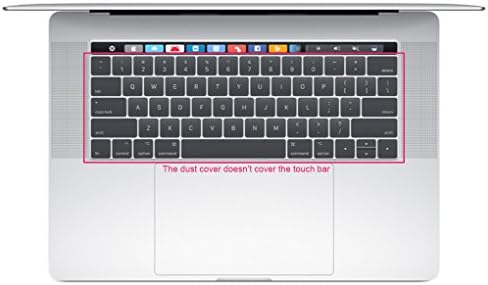 DEWANG Keyboard Cover Silicone Skin for 2017 Touch Bar Type MacBook Pro 13" 15" iMac and MacBook Air 13"