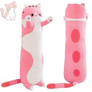 Sausudols Peluche Gato Larga Almohada