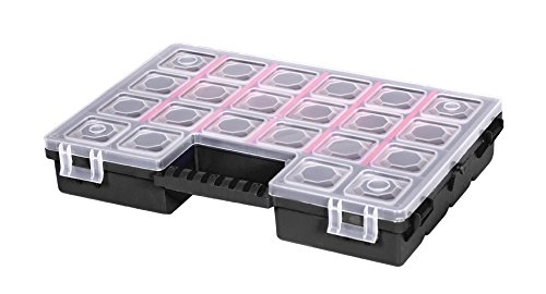 3 teiliges Organizer-Set aus robustem Kunststoff in verschiedenen Größen. Jeder Organizer mit variablen Trennwänden ausgestattet. Topp für Haushalt, Werkstatt und Garage! - 6