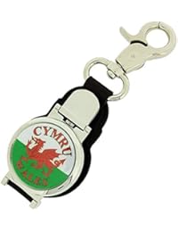 Boxx Gents Watch CYMRU Welsh Flag Picture Keyring Fob & Magnetic Closure Boxx344