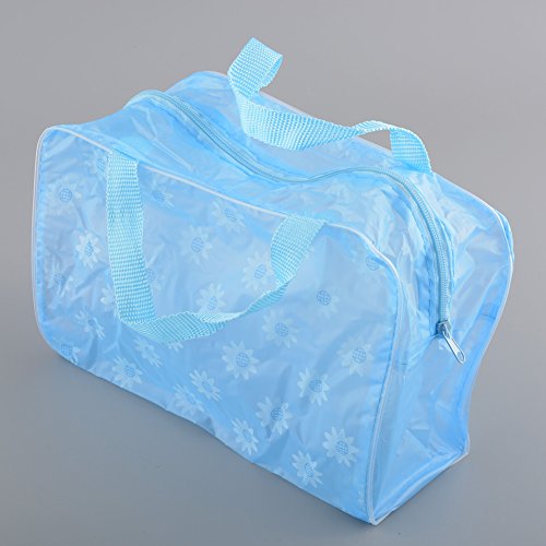 dealglad® 5 x tragbare Wasserdichte transparente Kosmetiktaschen / Make-up-Taschen / Kulturbeutel / Tasche fürs Bad (zufällige Farbe), Blumen-Design - 7
