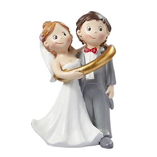 Hochzeitspaar * Brautpaar im Ring * Tortendekoration * Tortenfigur * Tischdekoration