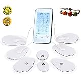[Nueva versión 2017 ] Havenhealth mejor Mini portátil 12 modos Touch pantalla Electromagia dolor alivio terapia impulso eléctrico, dolor alivio masaje dispositivo - estimulación muscular eléctrica portátil EMS - pantalla táctil superior y bajan masaje de espalda decenas máquina - Personal de Electro terapia