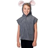 Maus Kostüm für Kinder - Einheitsgröße 3-9 Jahre.