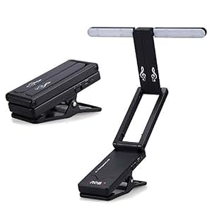 Lot De 2 Lampes LED à Clip - Éclairage Réglable Pour Lit, Pupitre Ou Piano | Alimentation Piles/USB