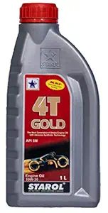 STAROL STAR 4T Gold 10W-30 Semi-Synthetic Engine Oil (API SM) for Bike - 1 L