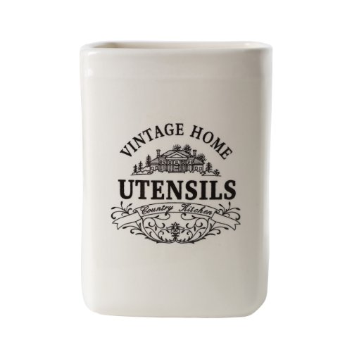 Premier Housewares Vintage Home Quadratischer Utensilienhalter mit Küchenhelfern - 2