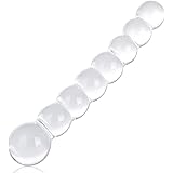 Gode anal - Perles en cristal Roluck - Transparent - Pour masturbation vaginale - Idéal pour homme et femme