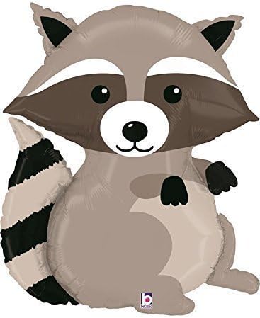 Woodland Raccoon Shaped 36" Supershape Foil Balloon