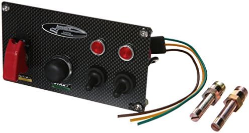 Longacre Racing 44535 Ignition Panel C/F 2 Switch w/Lights