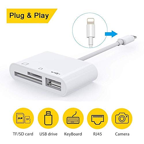 Lector de tarjetas SD, cable adaptador para teléfono y tableta Android - Compatible con MacBook Pro y MacBook