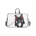 Produktbild Glücklicher Tierhund genießen Musik-Muster-Aktenkoffer-Laptoptasche-Kurier-Schulter-Arbeitstasche Crossbody-Handtasche für das Geschäftsreisen