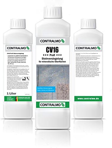 CONTR CV16 Premium Stone Sealer for Artificial &amp; Natural Stone – Almo Breathable, Invisible – For Indoor And Outdoor Use – No Odour and No Solvents (1 Litre)