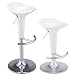 Produktbild Goplus 2 x Barhocker Barstuhl "Tulpe" Hocker Club Sessel Barstuhl Drehstuhl Tresenhocker Thekenhocker Küchenhocker höhenverstellbar und drehbar Weiß