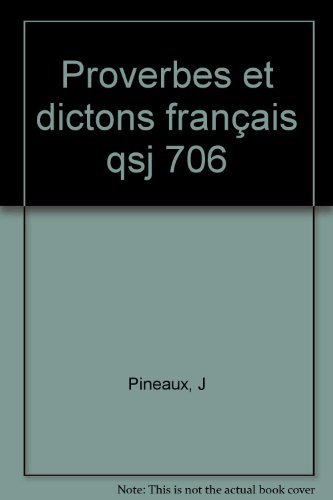 Télécharger PROVERBES ET DICTONS FRANCAIS PDF