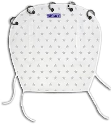 Dooky Protection Pluie et Vent pour Poussette - Etoiles Argent