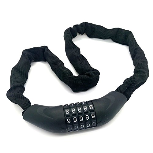 Fahrradschloss 5mm x 95cm Kettenschloss Zahlenschloss Sicherheitsschloss Schloss