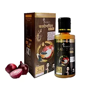 Fennys Kalonion Oil for Hair Growth and Hair Fall Control(For hair,Beard and Eyebrow3 in 1 solution), 100ml