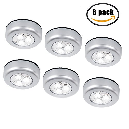 Tougo 6er-Set LED Touch Lamp Nachtlicht Batteriebetriebenselbstklebend K¨¹chenlampen Schrankleuchten f¨¹r Schlafzimmer Kinderzimmer Flur - 8