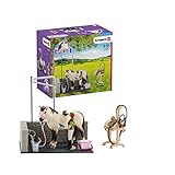 Handbemalt Schleich 42104 - Waschplatz