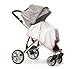 SwaddleDesigns Stroller Blanket, Pastel Pink and Sterling Little Dots