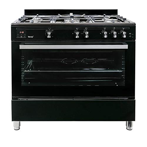 Teknix TKGF90BL 90cm Gas Range Cooker Black