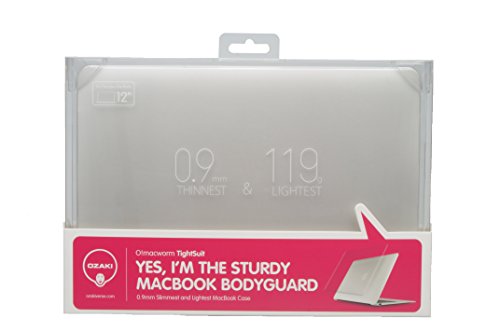 Ozaki O!macworm 0.9mm TightSuit Schutzhülle für das Apple Macbook 12″ – transparent [Zuganz zu allen Anschlüssen | Leicht & dünn | Anti-Rutsch Füße] – OA430TR - 6