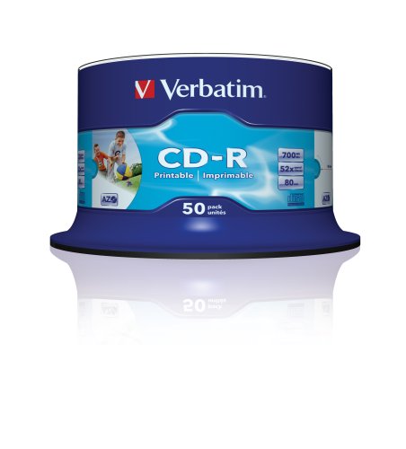 Verbatim 43309 CD-R 52x Speed CD-Rohlinge 50er Spindel - 3