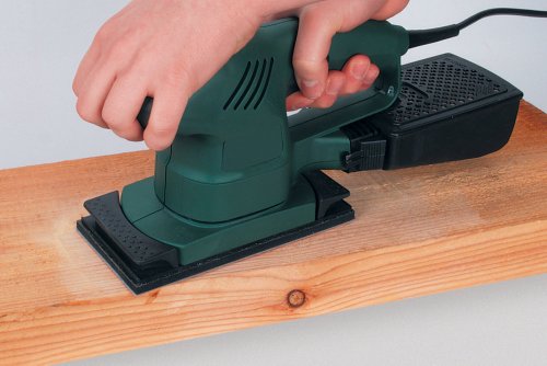 Wolfcraft 10 Haft-Schleifstreifen Korund Korn 80, gelocht, 10 Stück, 1767000 - 2