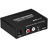 Portta Audio Matrix 4 Port 3 Out 4x3 2 Toslink Spdif and 2 Coaxial to Toslink Plus L/R RCA Plus 3.5mm Audio Support LPCM DTS  Dolby-AC3 HDCD Metal Case for HDVD Blu-ray DVD Headphone Amplifier