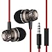 Produktbild Headset Metall Turbine In Ear Kopfhörer mit Mic für alle Handy Zubehör Red