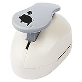 Besonders stabile Ausführung Jumbo-Stanzer, Glücksschwein, Motivgröße: 6,4cm x 6,7cm  Motiv-Locher für Papier  Geschenkanhänger & Karten basteln  Bauernhof, Glücksbringer, Scrapbooking  extra groß