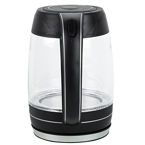 VERDA Wasserkocher 1,8L 2200W Kalkfilter LED BELEUCHTUNG Kabelloss Glas SN0618L2 - 7