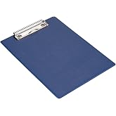 2K SEKRETERLİK KAPAKSIZ A5 K&Uuml;&Ccedil;&Uuml;K BOY PVC 17,5X24 CM A5 SEKRETER TABLASI KAPAKSIZ - MAVİ