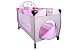 Baby Bed Travel Cot (Pink) Portable Child Furniture with Toys 0-36 months