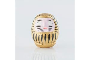 YOSHIDA DARUMA Daruma, Amulette Japonaise en Papier mâché, 6 cm Taille 0.3 (Or)