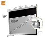 Gainfaktor 1,2, sehr gute Planlage durch dickes und schweres Leinwandtuch der Pro-Serie